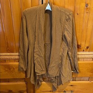 Draped Open Front Cardigan